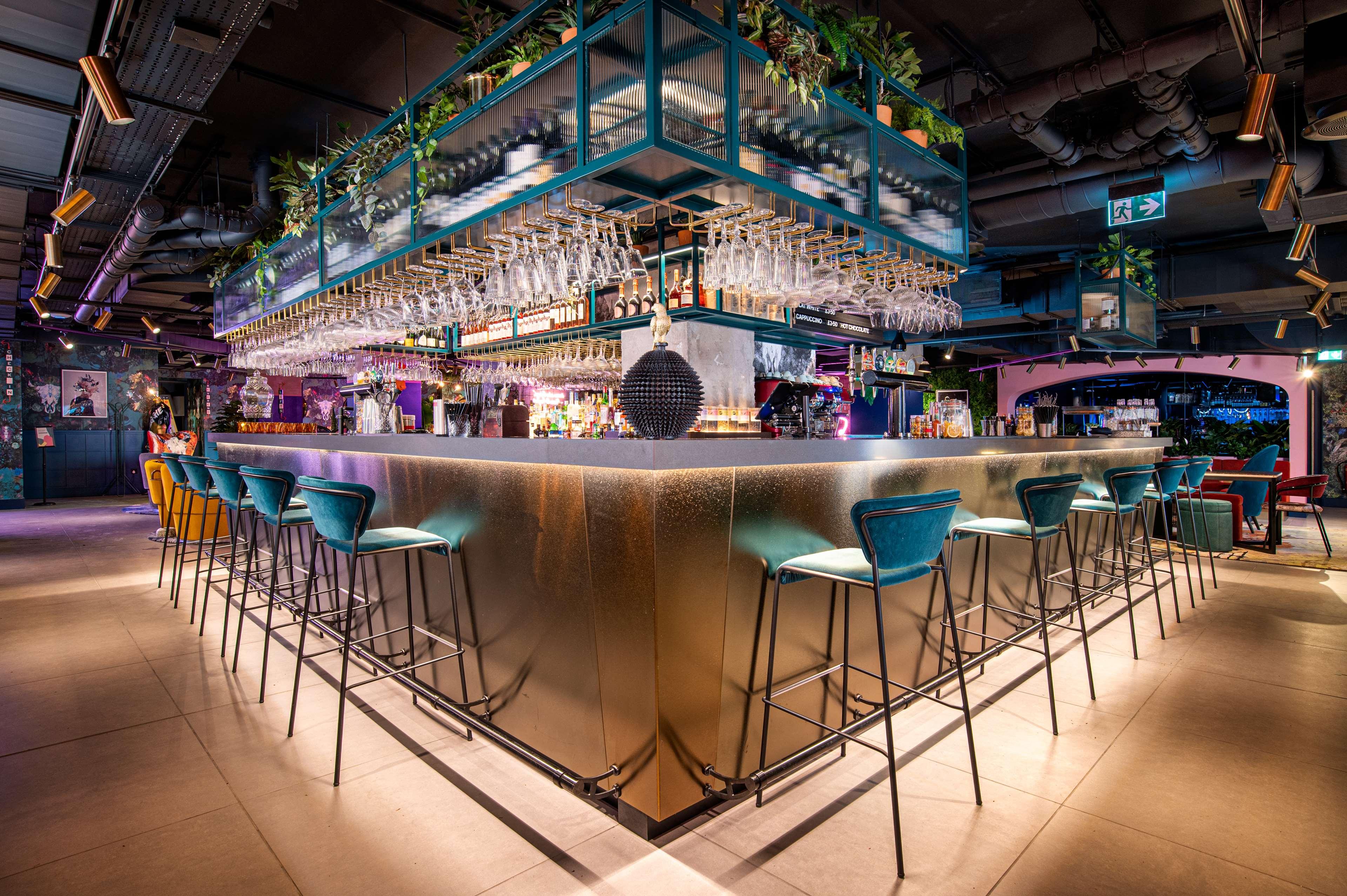 Yotel Manchester Deansgate Exterior photo Bar interior design